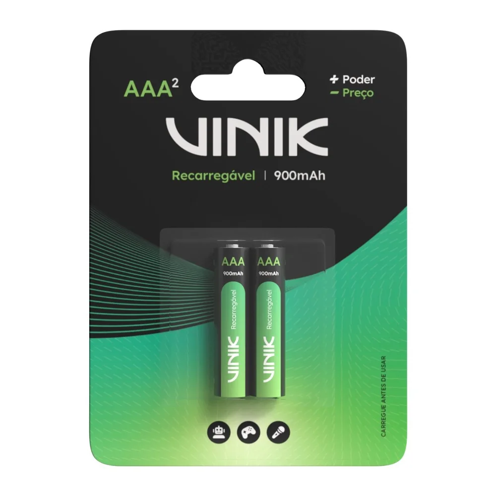 Pilha Recarregável Aaa C/4 - 900mah 1.2v - Vp3ab4r