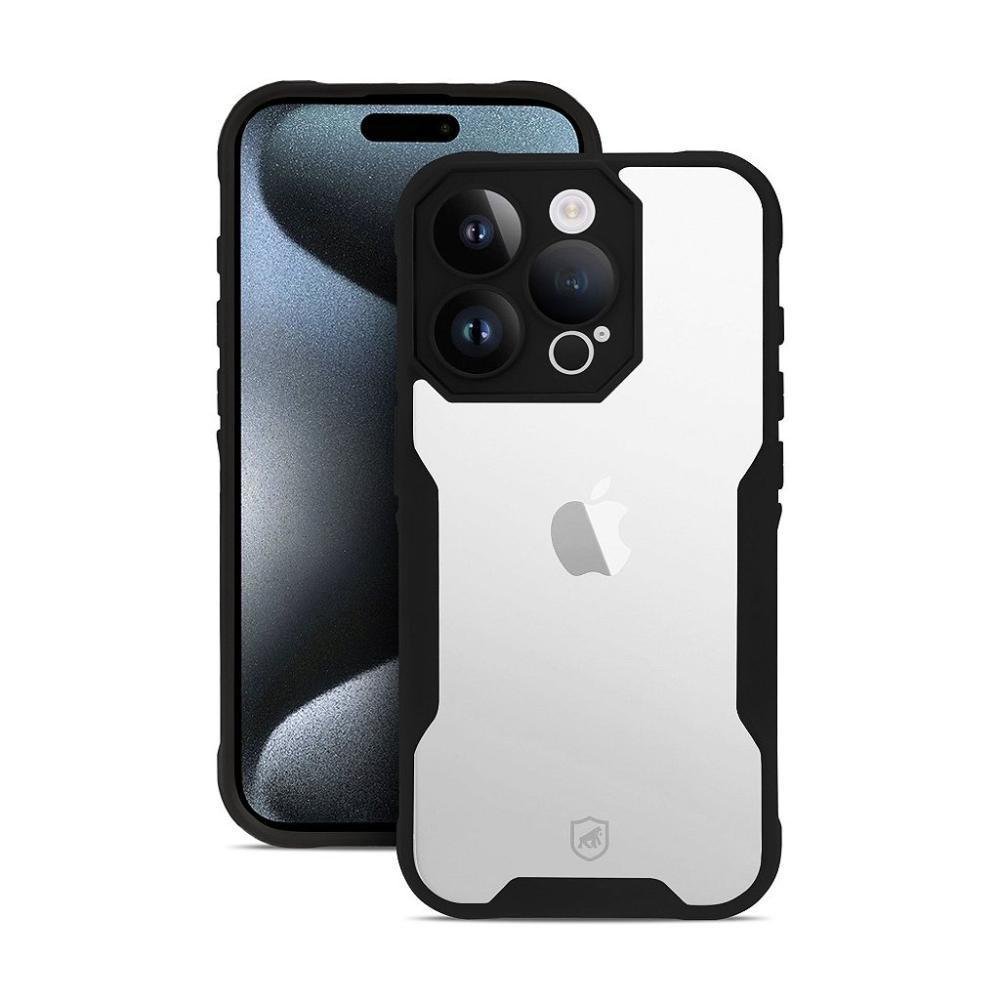 Capa Gshield, Para Iphone 15 Plus, Couro Dual, Preta