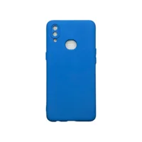Capa Samsung A10s / A10 S Silicone Aveludada Protege Câmera Colorida Capinha Anti Impacto A10s:azul