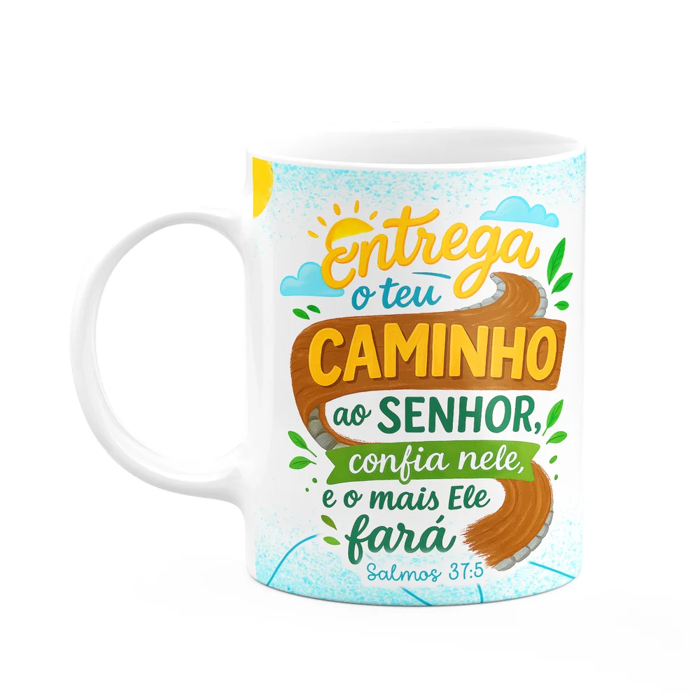 Caneca Religiosa Salmos 37:5