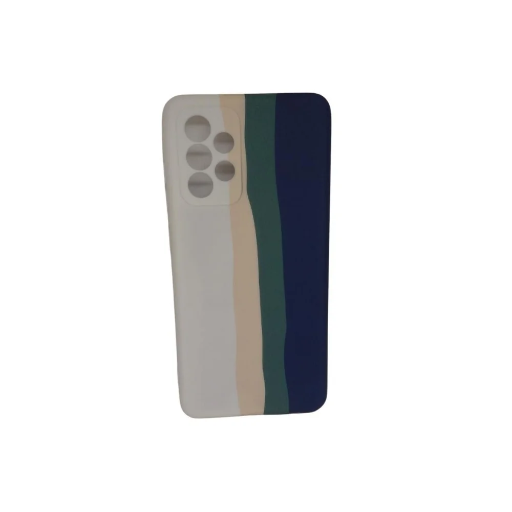 Capa Capinha Celular Samsung Galaxy A52 Ante Impacto Arco Irís Cor:bege