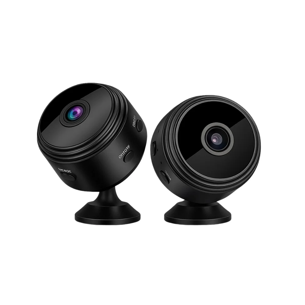 Kit 2 Câmera A9 Mini Hd Sensor De Presença Wi-fi Com Suporte