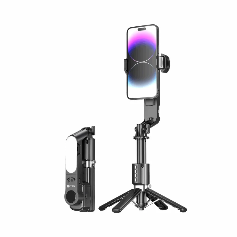 Bastão De Selfie Com Tripé E Luz RGB Modelo If-210 Cor Preto