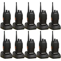 Kit 10 Rádios Comunicação Walk Talk Baofeng Bf-777s Uhf Vhf
