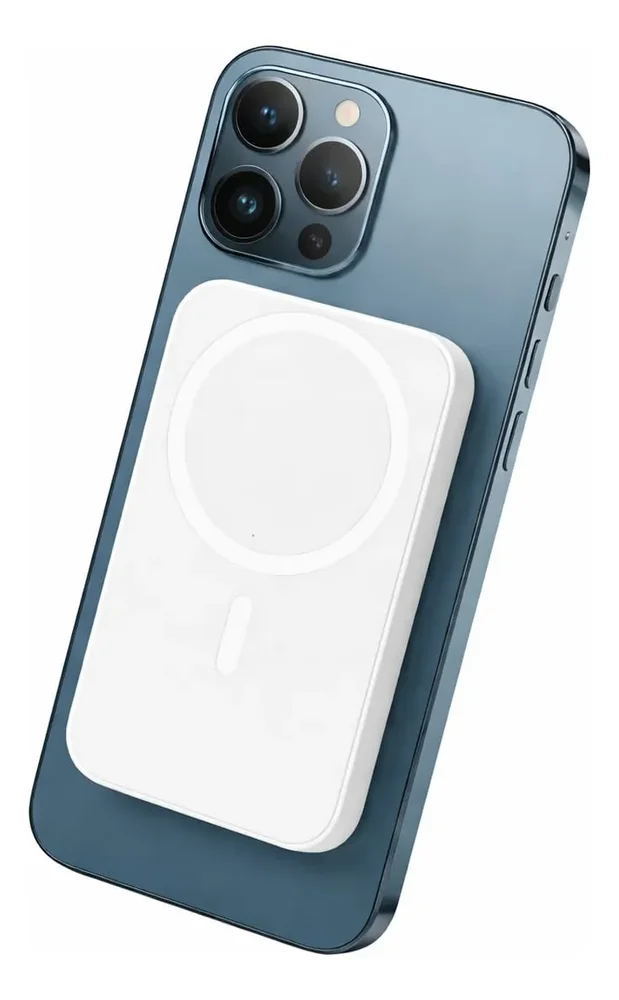 Carregador Para Iphone Sem Fio Indução Power Bank Portátil