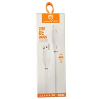 Cabo Para Celular Smartphone Usb Tipo Ios - 01 Metro Turbo 4.8a - Dados Ultra Performance Rápido - Panami.