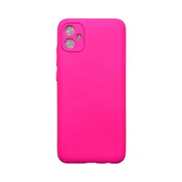 Capa Samsung A04e Silicone Aveludada Protege Câmera Colorida Capinha Anti Impacto A04e:pink