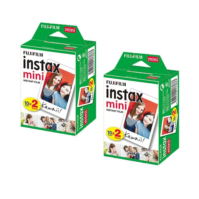 Kit 2x Filme Instax ,Mini Instantâneo Fujifilm ,20 Unidades, 40 Fotos