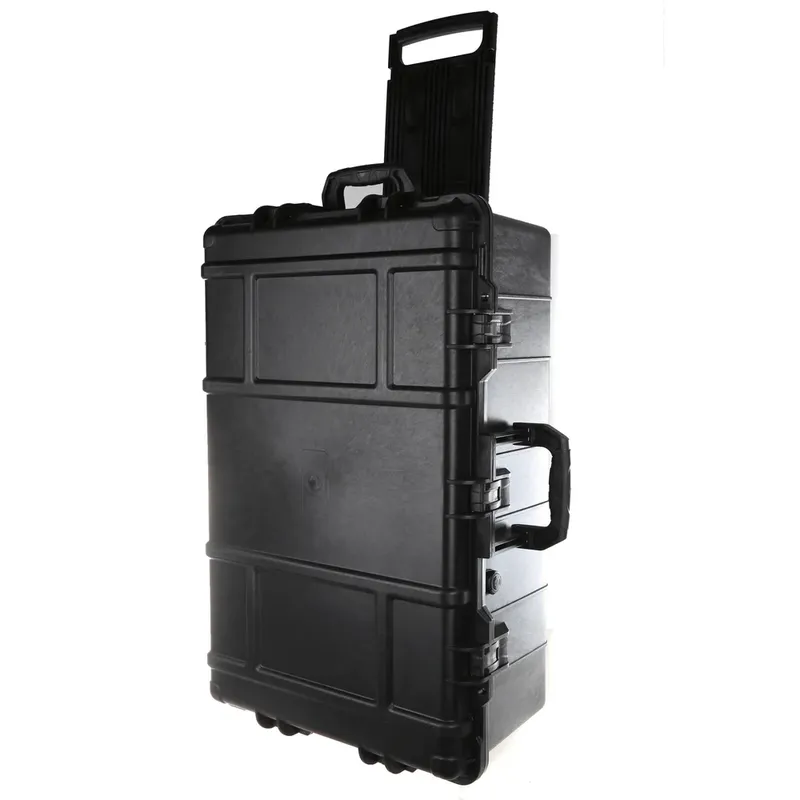 Case Rígido 73x45x27cm Com Espuma Modeladora E Rodas Para Transporte De Equipamentos.
