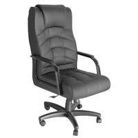 Poltrona Presidente Design Office Móveis, Base Giratória Linha Lyon, Preto