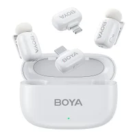 Microfone Sem Fio Boya Mini-13 Lapela Android/ios Branco