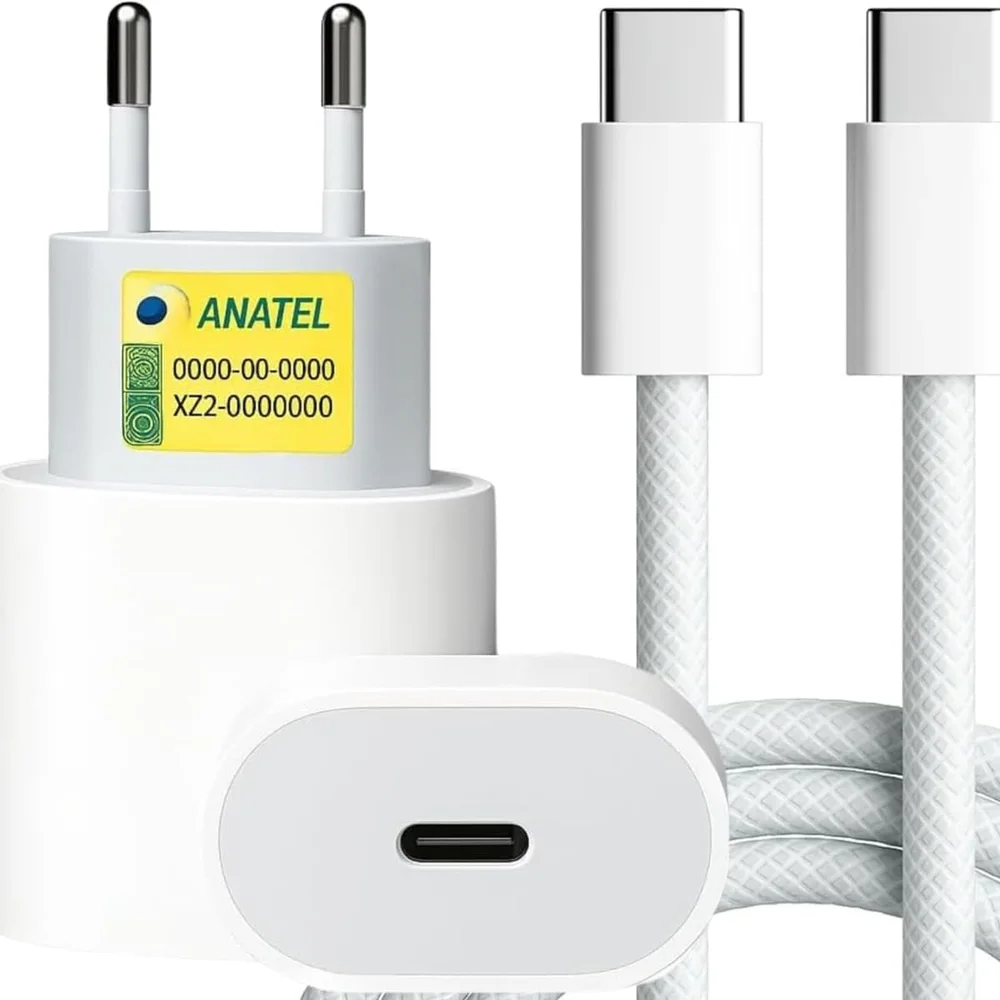 Carregador Turbo Tipo C Compativel Com Iphone 15, 15 Pro,15 Pro Max, Iphone 16, 16 Pro, 16 Pro Max, Compativel C/ios/android/xiaomi, Super Rapido