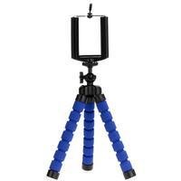 Mini Tripé Articulável Para Smartphone - Emborrachado - 16cm - Azul - Tp0016