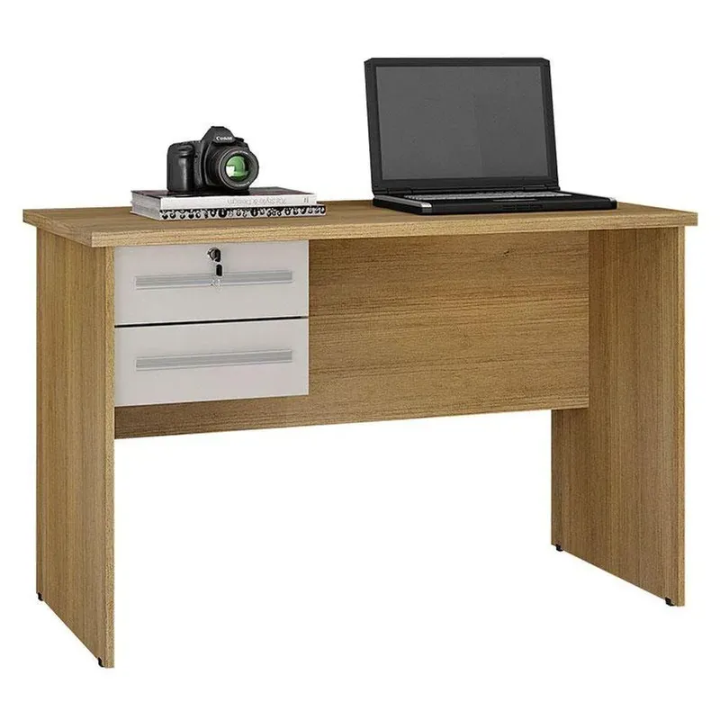 Mesa Para Computador Ambiente Giga Cinamomo Off White - Valdemóveis