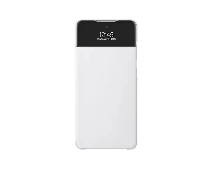 Capa Samsung Galaxy A72 Flip Smart S View Wallet, Branca