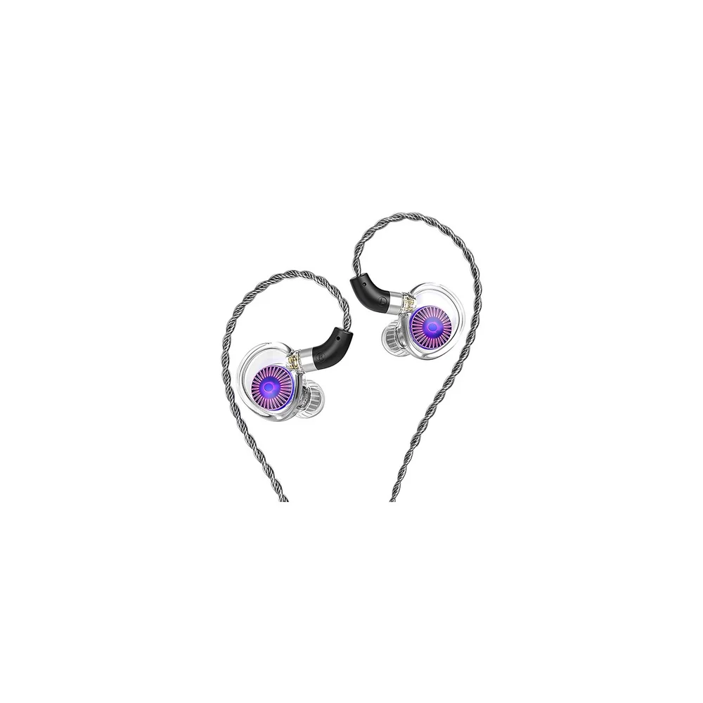 Fone De Ouvido Trn Medusa In-ear Com Driver Dinâmico Dlc 12mm, Som Hi-fi E Design Translúcido Premium
