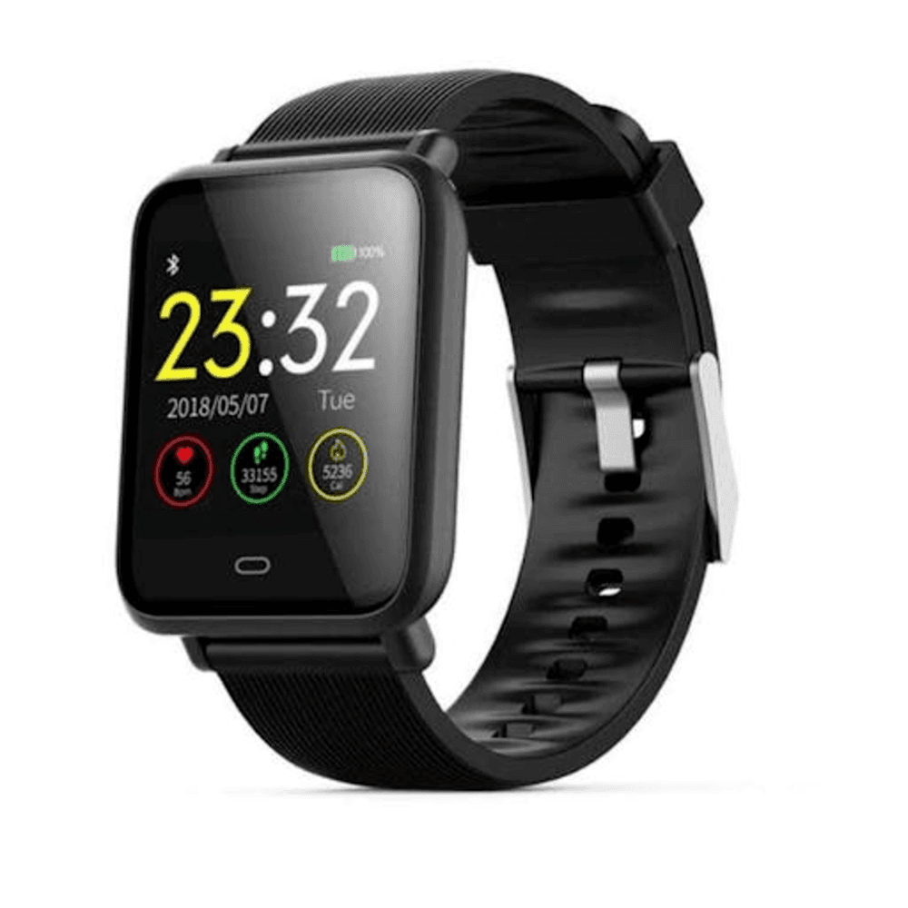 Smartwatch Q9, Bluetooth, Pressão Pulso Fitness, Preto