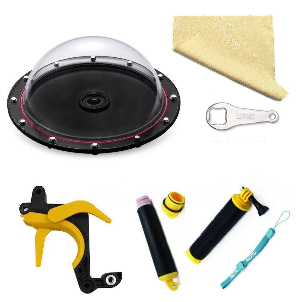 Dome 6' Com Estanque, Bastão E Gatilho Para Gopro 5/6/7 - Telesin