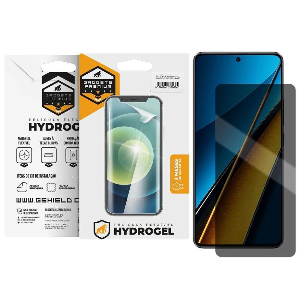 Película Gshield Para Xiaomi Poco F5, Privacidade Hydrogel