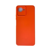 Capa Realme C30s Silicone Aveludada Protege Câmera Colorida Capinha Anti Impacto Realme C30s:laranja