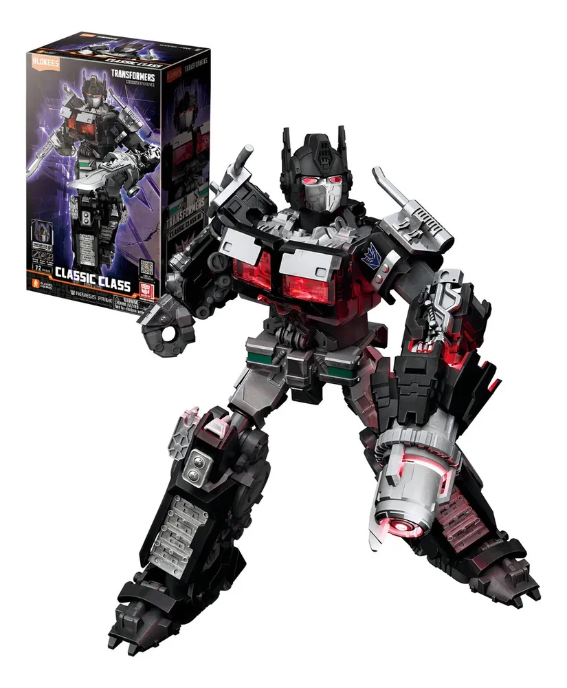 Transformers Blokees Nemesis Prime Classis Class 08 Model Kit Articulado
