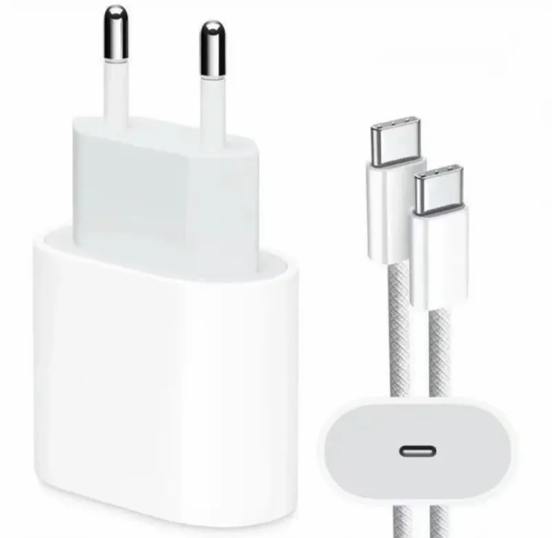 Carregador Completo C/ Cabo Para Iphone 15, 16 Carga Rapida