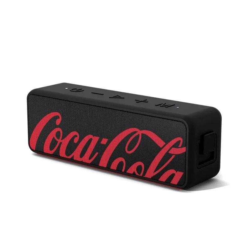 Caixa De Som Com Baixos Acentuados Preta | Sound Box Coca-cola - Iwill