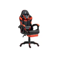 Cadeira Gamer Rise Mode X06, Pu E Pvc, Angulo Ajustavel, Apoio P/ Pes, Ate 130kg, Preta E Vermelha - Rm-cg-x06-br