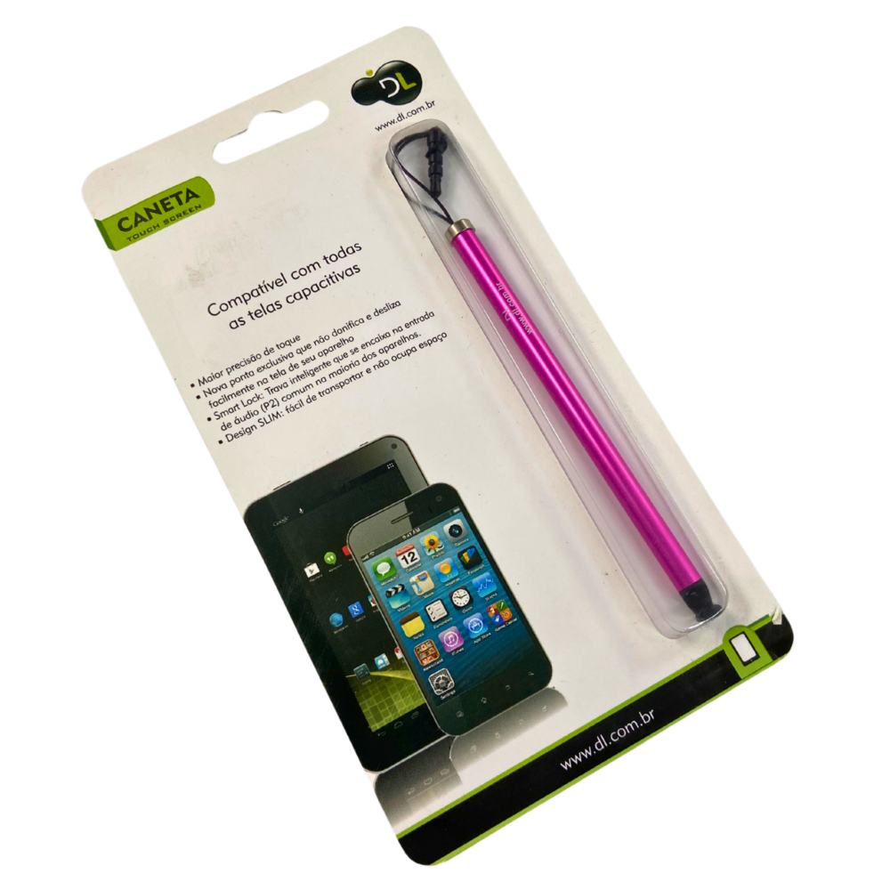 Caneta Dl Touch Screen Alta Precisão Smart Lock - Pink