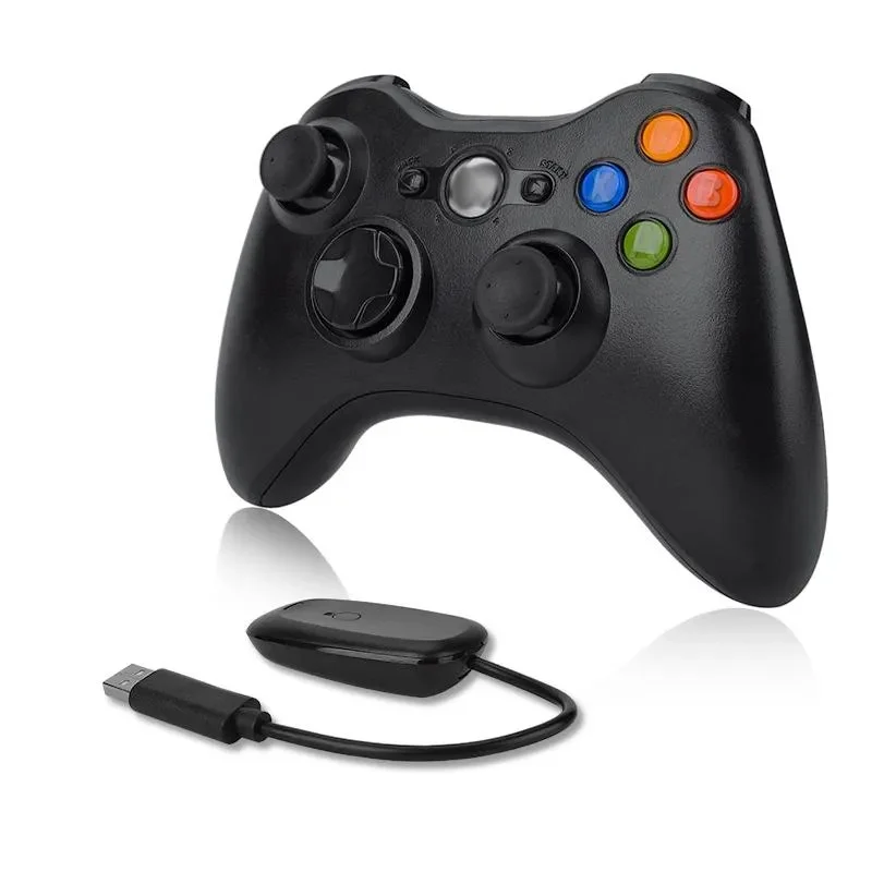 Joystick Sem Fio Compatível XBOX 360 Dupla Vibração 2.4g