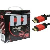 Cabo HDMI 2.0 4K HDR PIX, 10 Metros, 19 Pinos, com Filtro - 018-1120