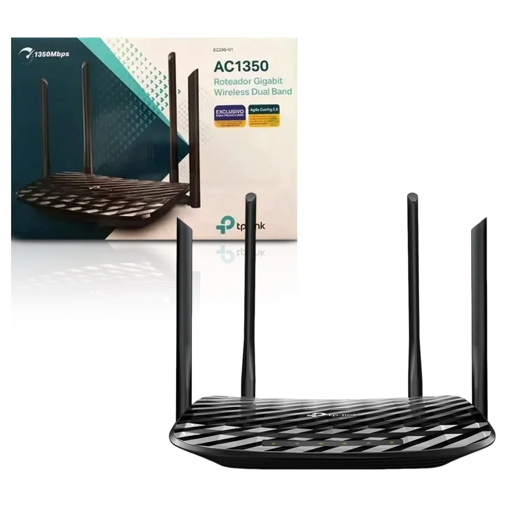 Roteador TP-Link EC230-G1, AC1350 MB/s, Wireless, MU-MIMO 2X2 Gigabit Dual-Band, 4 Antenas, para Provedor