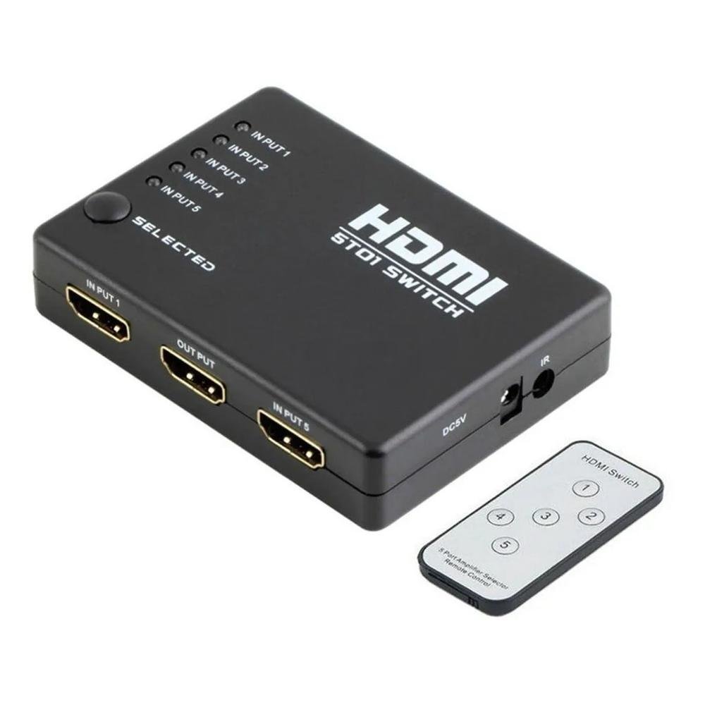 Switch Hdmi/hdtv 5x1 C/ Controle