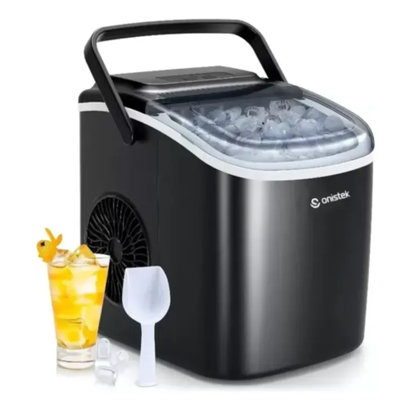 Maquina De Gelo Em Cubos Portatil 12kg 1,3l Preto - 220v