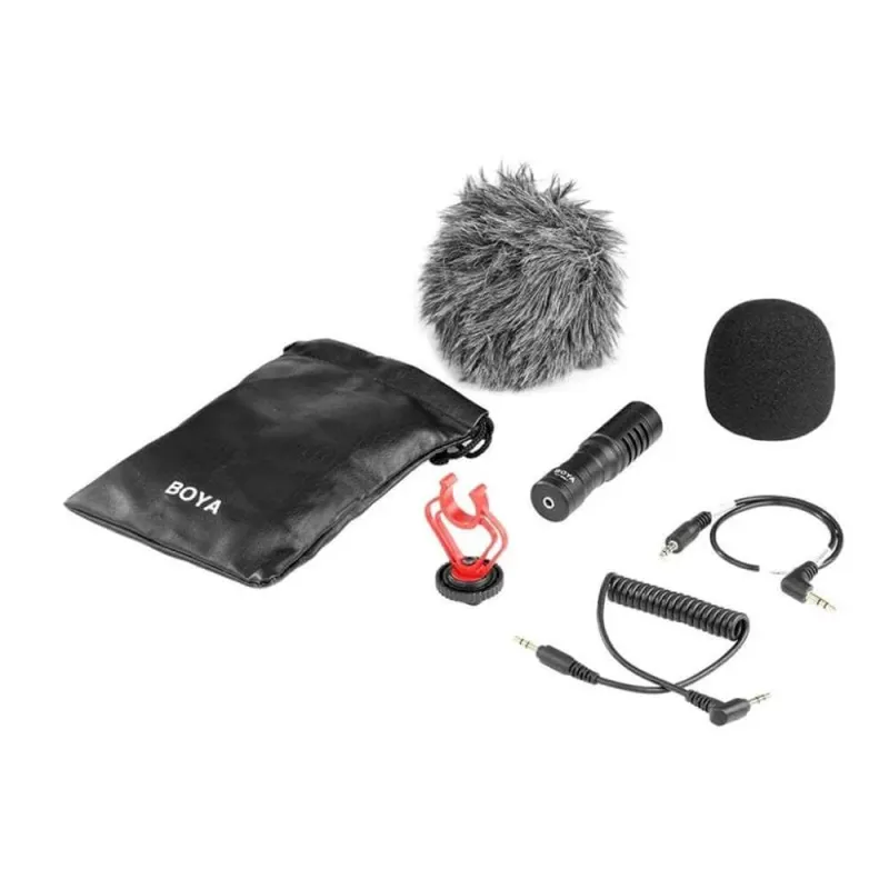 Microfone Boya By-mm1 Externo Para Câmeras Dslr / Gopro / Celular