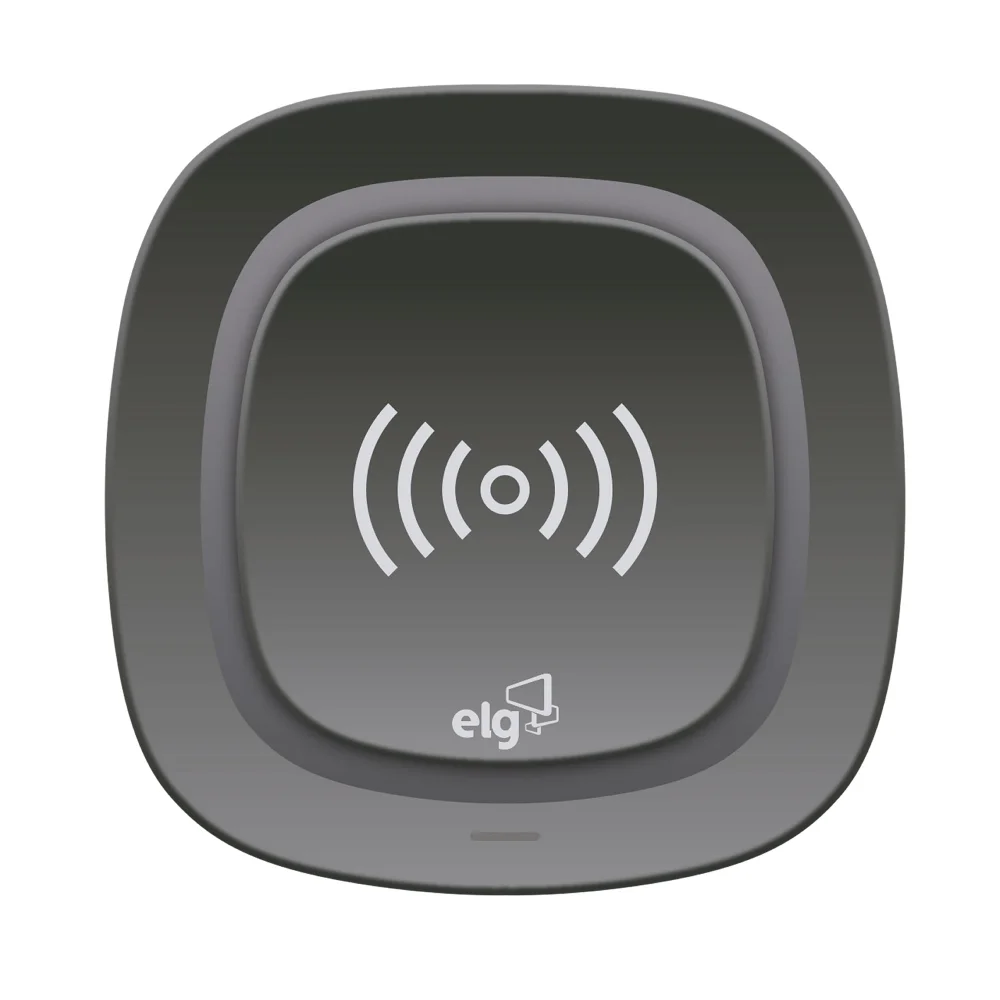 Carregador de Mesa ELG, Wireless Para Dispositivos, Com Tecnologia QI, Preto - WQ1BK