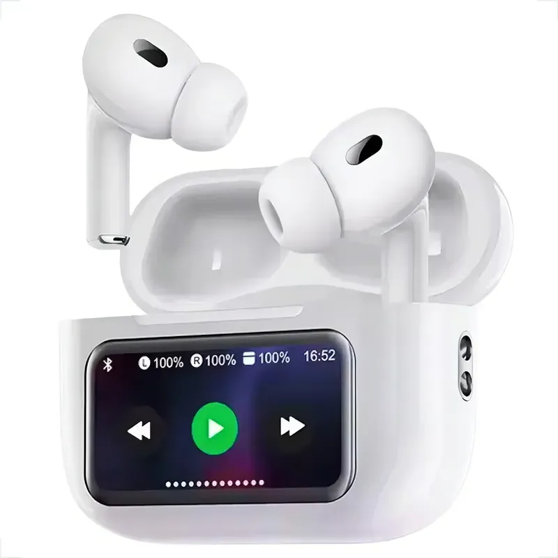 Fone De Ouvido Bluetooth Tws Com Tela Touch Redução De Ruído