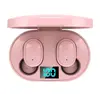 Fone De Ouvido Bluetooth 5.1 Rosa Par Sem Fio Duplo Display Visor