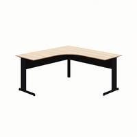 Mesa Em L Web Office New City, Pé Metal Calvi Com Preto, 160 Cm, Angular, Escritório