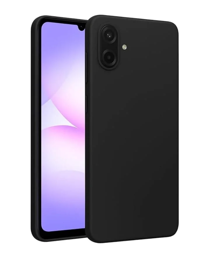 Case Silicone Aveludada Preto + Película Fosca Privacidade Samsung Galaxy A07