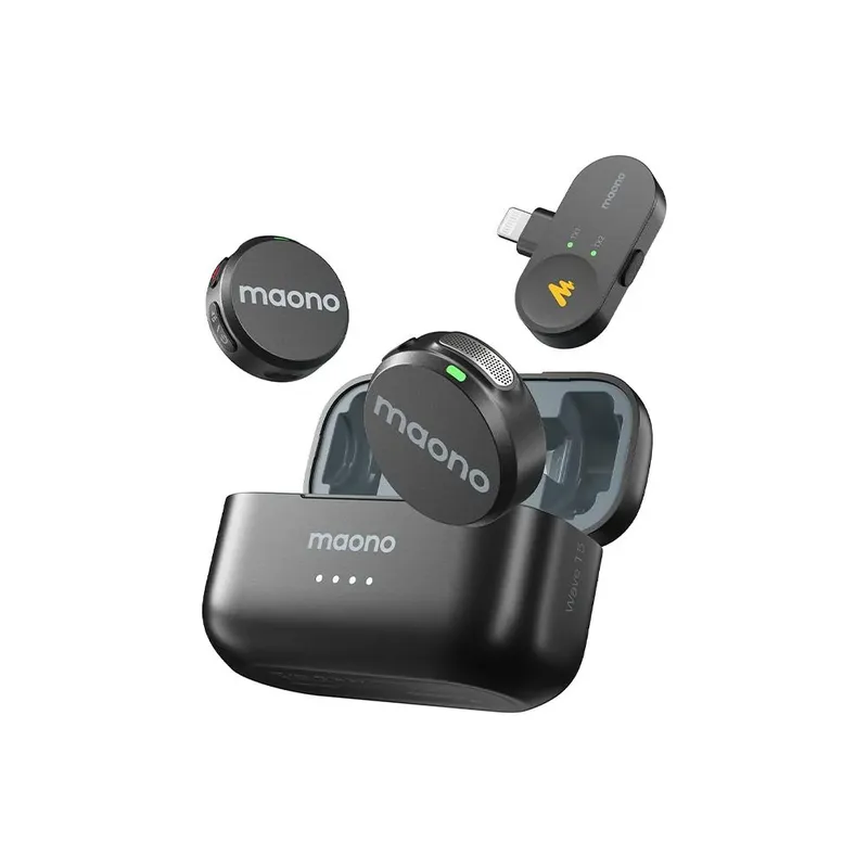 Microfone Lapela Sem Fio Maono Wave T5 Versão Câmera Wm650 Pa2