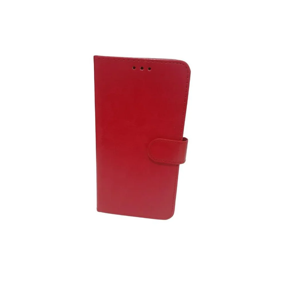 Capa Case Carteira Antiqueda Celular Motorola Moto E6 Play Vermelho