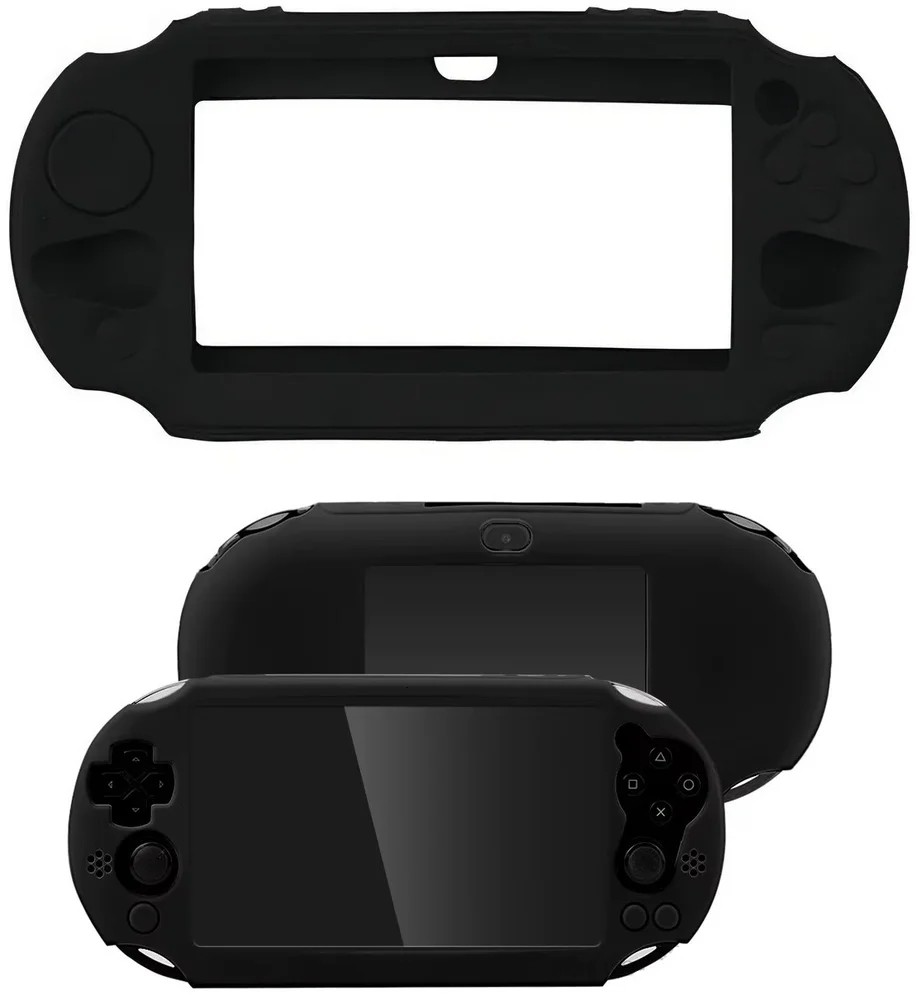 Capa Protetora Silicone Para Ps Vita 2000 Slim Preto