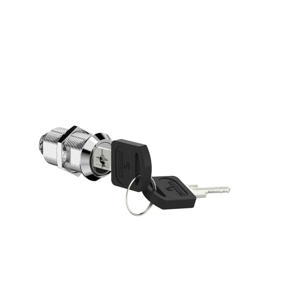 Fechadura Para Móveis De Aço 0511 Rosca Total Longa 90° Cromado Soprano
