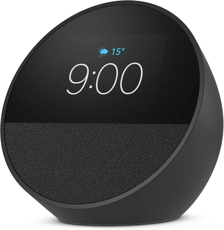 Amazon Alexa Echo Spot Smartspeaker Caixa De Som Inteligente Versão Mais Recente Display Com Relógio