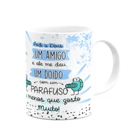 Caneca Amizade - Pedi A Deus Um Amigo - 325ml