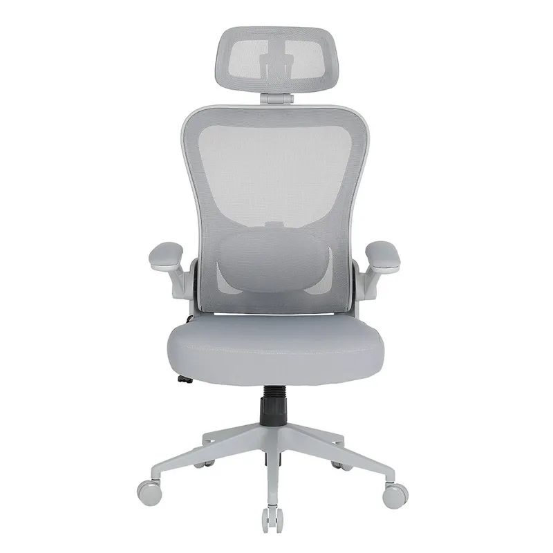 Cadeira Office DT3 Vita H, Até 120Kg, Reclinável, Braço 4D, Cilindro de Gás Classe 4, Malha, Preta com Estrutura Cinza - 14557-2
