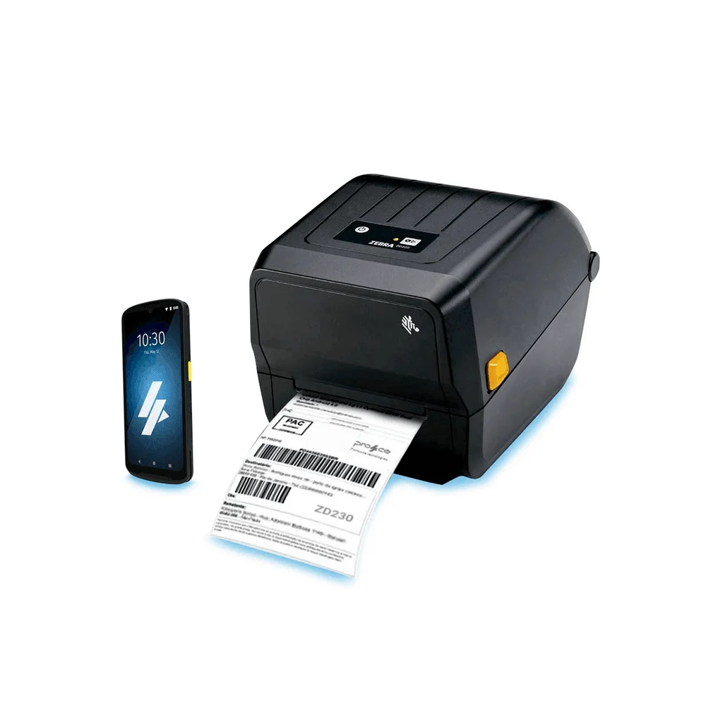 Kit Zebra Coletor TC21 Se4710 + Impressora ZD230