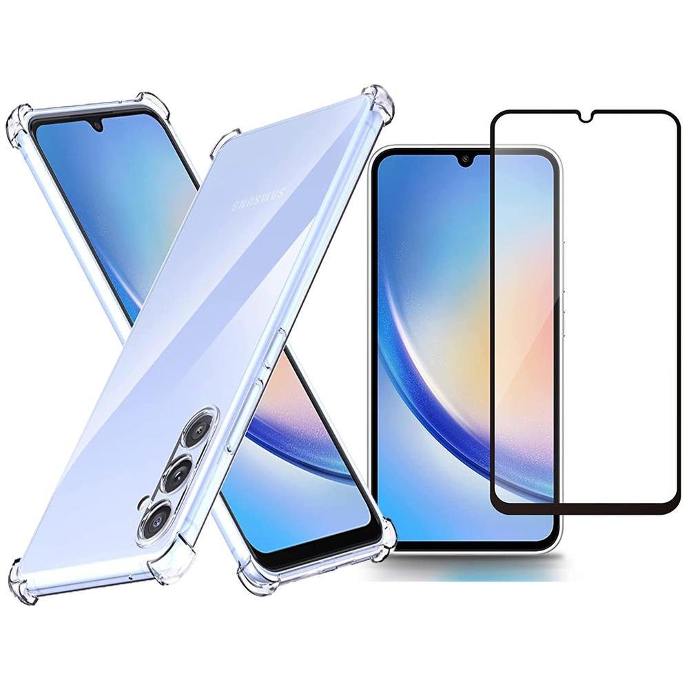 Capa Case Anti Queda Para Samsung Galaxy A34 + Pelicula 3d