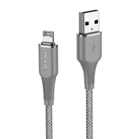 Cabo Usb-a Para Lightning Pisen Macho 12w 1metro Cinza
